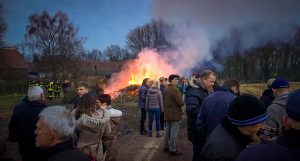 Osterfeuer in Hiddingsel