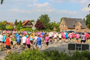 Strassenlauf 2018 in Hiddingsel mit Rekordteilnehmerzahl Bambini-Lauf, 1500 m Strecke, 5km Lauf und 10km Lauf